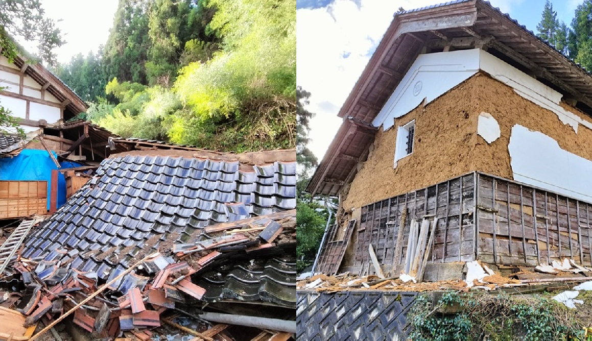 地震による実家の被害